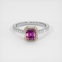 1.14 Ct. Sapphire Ring, 18K Yellow & White 1