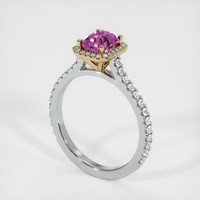 1.14 Ct. Sapphire Ring, 18K Yellow & White 2