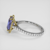 2.41 Ct. Violet Sapphire Ring, 18K Yellow & White 4