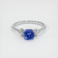 1.08 Ct. Blue Sapphire Ring, Platinum 950 1