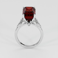 9.34 Ct. Orangish Red Spessartite Garnet Ring, Platinum 950 3