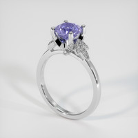 1.48 Ct. Purple Spinel Ring, Platinum 950 2