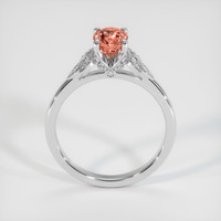 1.12 Ct. Padparadscha Sapphire Ring, Platinum 950 3