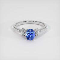 1.53 Ct. Blue Sapphire Ring, Platinum 950 1
