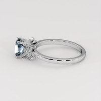 1.05 Ct. Blue Sapphire Ring, Platinum 950 4
