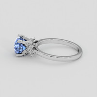 2.76 Ct. Blue Sapphire Ring, Platinum 950 4