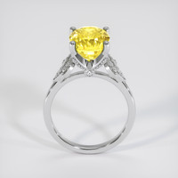 5.53 Ct. Yellow Sapphire Ring, Platinum 950 3