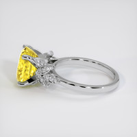 5.53 Ct. Yellow Sapphire Ring, Platinum 950 4