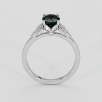 1.17 Ct. Bluish Green Sapphire Ring, Platinum 950 3