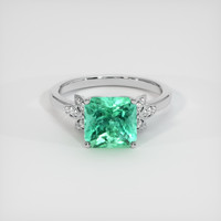 2.52 Ct. Emerald Ring, Platinum 950 1