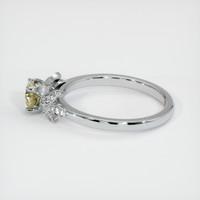 0.78 Ct. Yellow Sapphire Ring, Platinum 950 4