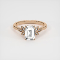 1.86 Ct. White Sapphire Ring, 14K Rose Gold 1