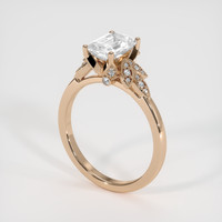 1.86 Ct. White Sapphire Ring, 14K Rose Gold 2