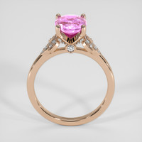 1.82 Ct. Pink Sapphire Ring, 14K Rose Gold 3