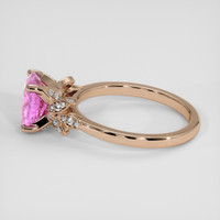 1.82 Ct. Pink Sapphire Ring, 14K Rose Gold 4