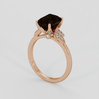 3.15 Ct. Color Change Sapphire Ring, 14K Rose Gold 2