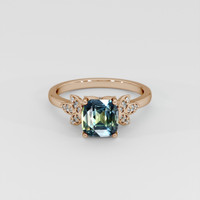 3.02 Ct. Bi Color Sapphire Ring, 14K Rose Gold 1