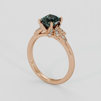 2.05 Ct. Color Change Sapphire Ring, 14K Rose Gold 2
