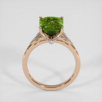 4.25 Ct. Green Sapphire Ring, 14K Rose Gold 3