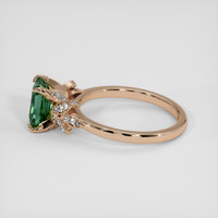 1.56 Ct. Bluish Green Sapphire Ring, 14K Rose Gold 4