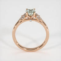 0.52 Ct. Grey Sapphire Ring, 14K Rose Gold 3