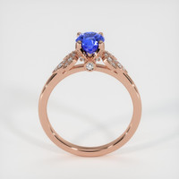 0.94 Ct. Blue Sapphire Ring, 18K Rose Gold 3