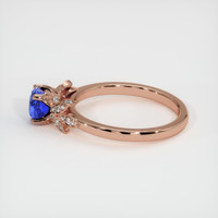 0.94 Ct. Blue Sapphire Ring, 18K Rose Gold 4