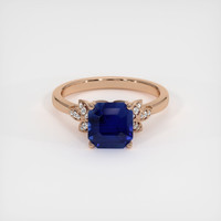 3.22 Ct. Blue Sapphire Ring, 18K Rose Gold 1