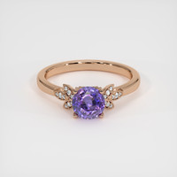1.14 Ct. Bi Color Sapphire Ring, 18K Rose Gold 1