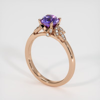 1.14 Ct. Bi Color Sapphire Ring, 18K Rose Gold 2