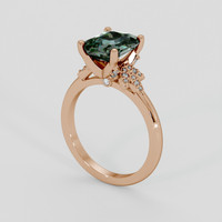 3.54 Ct. Bi Color Sapphire Ring, 18K Rose Gold 2