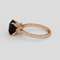 3.15 Ct. Color Change Sapphire Ring, 18K Rose Gold 4