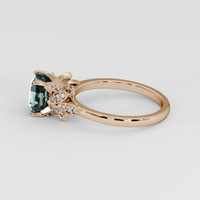 3.02 Ct. Bi Color Sapphire Ring, 18K Rose Gold 4