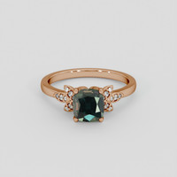 2.05 Ct. Color Change Sapphire Ring, 18K Rose Gold 1