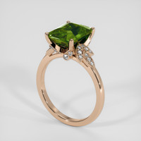 4.25 Ct. Green Sapphire Ring, 18K Rose Gold 2