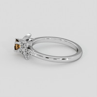 0.24 Ct. Peach Sapphire Ring, Silver 4