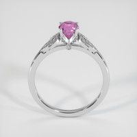 1.38 Ct. Purplish Pink Sapphire Ring, 10K White Gold 3