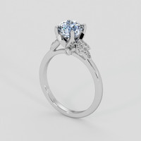 1.76 Ct. Blue Sapphire Ring, 10K White Gold 2
