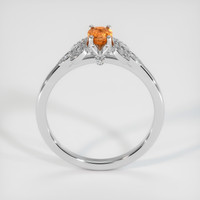 0.36 Ct. Padparadscha Sapphire Ring, 10K White Gold 3