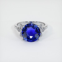 4.55 Ct. Blue Sapphire Ring, 14K White Gold 1