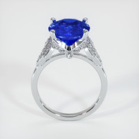 4.55 Ct. Blue Sapphire Ring, 14K White Gold 3