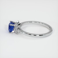 1.08 Ct. Blue Sapphire Ring, 14K White Gold 4
