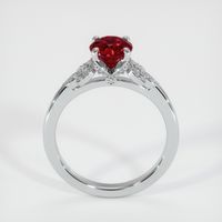 1.30 Ct. Ruby Ring, 14K White Gold 3