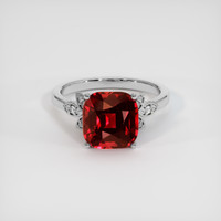 5.62 Ct. Ruby Ring, 14K White Gold 1