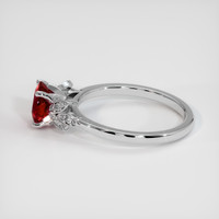 1.06 Ct. Ruby Ring, 14K White Gold 4