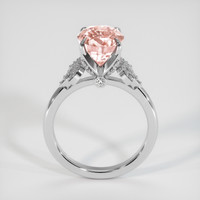 3.59 Ct. Padparadscha Sapphire Ring, 14K White Gold 3