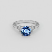 1.98 Ct. Blue Sapphire Ring, 14K White Gold 1