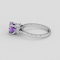 1.51 Ct. Purple Sapphire Ring, 14K White Gold 4