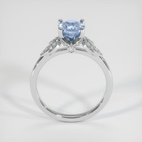 1.20 Ct. Blue Sapphire Ring, 14K White Gold 3