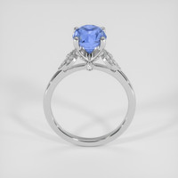 2.59 Ct. Blue Sapphire Ring, 14K White Gold 3